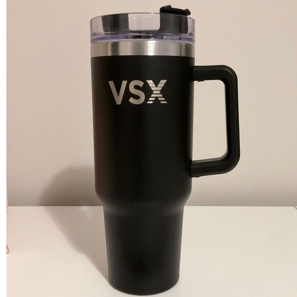 Victoria's Secret Other - Victoria’s Secret - VSX - Limited Edition - 40oz Tumbler - Black & Silver - NEW!